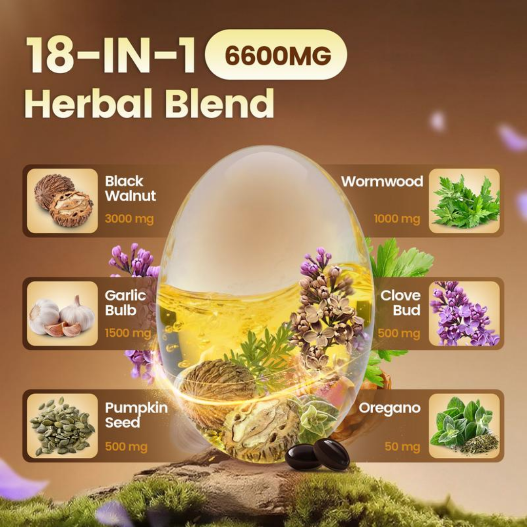 Wormwood Black Walnut Cloves Parasite Cleanse