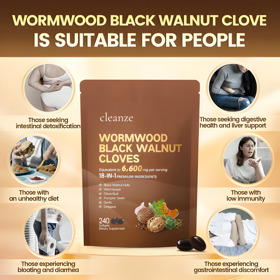 Wormwood Black Walnut Cloves Parasite Cleanse
